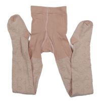 Světlerůžové punčocháče se srdíčky H&M