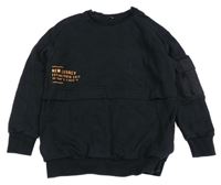 Černá mikina s nápisem George