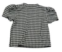 Černo-šedé kostičkované úpletové tričko Matalan