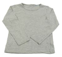 Šedé melírované triko 