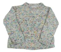 Barevný melírovaný žinylkový svetr Zara