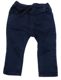 Tmavomodré teplákové skinny rifle Next