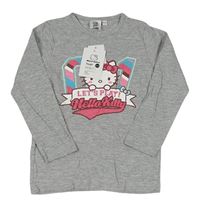 Šedé triko s Hello Kitty Sanrio
