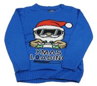 Modrý svetr se Santou Matalan