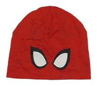 Červená čepice s pavučinami - Spiderman 