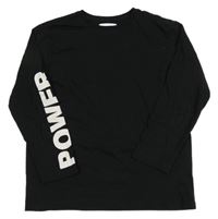 Černé triko s nápisem 