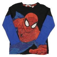 Černo-tmavomodré triko se Spidermanem H&M