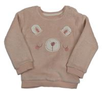 Růžová plyšová mikina s čumákem George