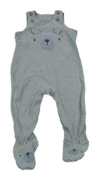 Šedé žebrované dupačky s čumákem George