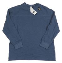 Nové - Šedomodrá žebrovaná lehká mikina F&F