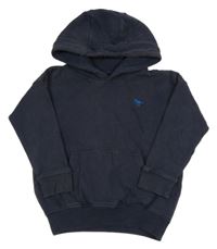 Tmavomodrá mikina s dinem a kapucí Next