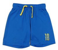 Modré sportovní kraťasy s číslem H&M