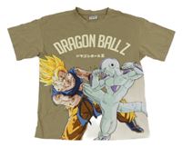 Hnědé tričko s postavami - DragonballZ 
