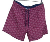 Pánské purpurové vzorované plážové kraťasy Peacocks 