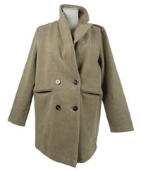 Dámský pískový flaušový kabát F&F