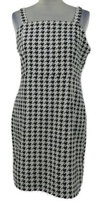 Dámské bílo-černé vzorované šaty Shein 