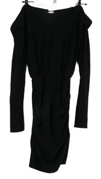 Dámské černé třpytivé šaty 