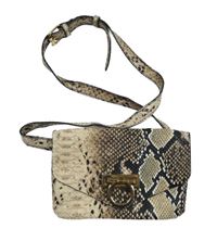 Dámská béžovo-černá vzorovaná koženková crossbody kabelka George 