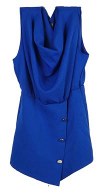 Dámsý safírový kraťasový overal