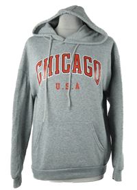 Dámská šedá mikina s nápisem a kapucí Shein 