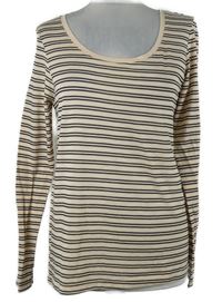 Dámské pudrovo-černé pruhované triko Atmosphere 