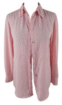 Dámská světlerůžová puntíkovaná halenka M&S