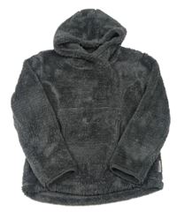 Šedá třpytivá chlupatá mikina s kapucí Peter Storm