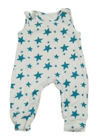 Bílé laclové lehké tepláky s hvězdami