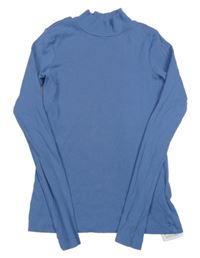 Modré žebrované triko Name it