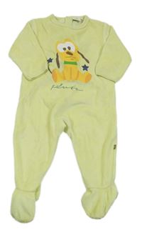 Žlutý sametový overal s Plutem Disney