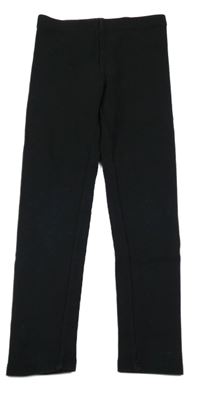 Černé žebrované legíny H&M