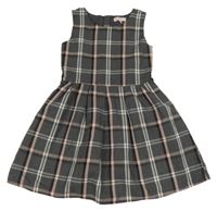 Šedo-barevné kostkované šaty C&A