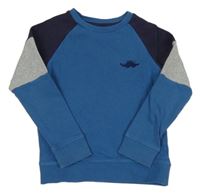 Modro-šedá mikina Mothercare
