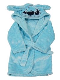 Modrý chlupatý župan s kapucí - Stitch