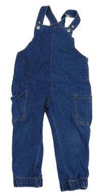 Tmavomodré laclové cuff rifle H&M