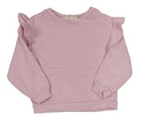 Světlerůžová mikina s volánky zn. H&M