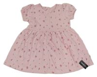 Nové - Světlerůžové šaty s kytičkami Dunnes