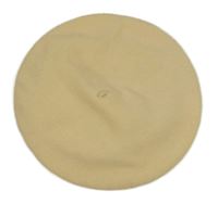 Smetanový vlněný baret