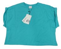 Nové - Azurové crop tričko Zara