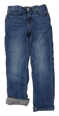 Modré slim fit podšité rifle H&M