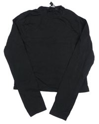 Černé crop triko New Look
