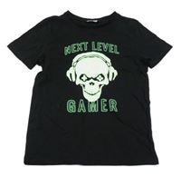 Nové - Černé tričko s lebkou Pep&Co