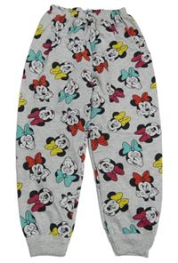 Šedé melírované tepláky s Minnií 