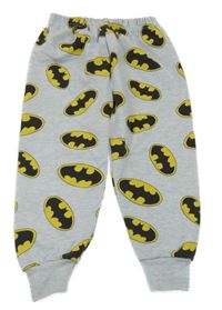 Šedé melírované tepláky s Batmanem