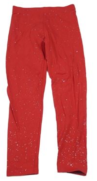 Červené třpytivé legíny George