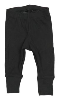 Tmavošedé žebrované tepláky H&M