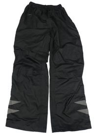 Černé nepromokavé funkční kalhoty Crane