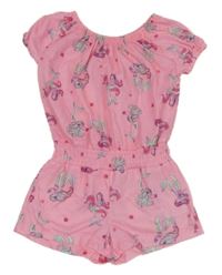 Světlerůžový letní overal s mořskými vílami Pep&Co