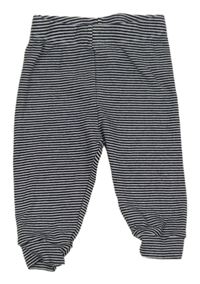 Tmavomodro-bílé pruhované tepláky Topomini