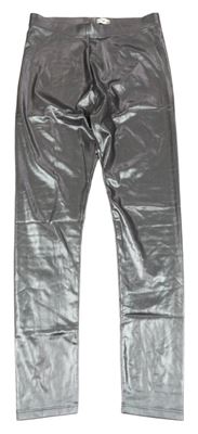 Stříbrné lesklé legíny F&F